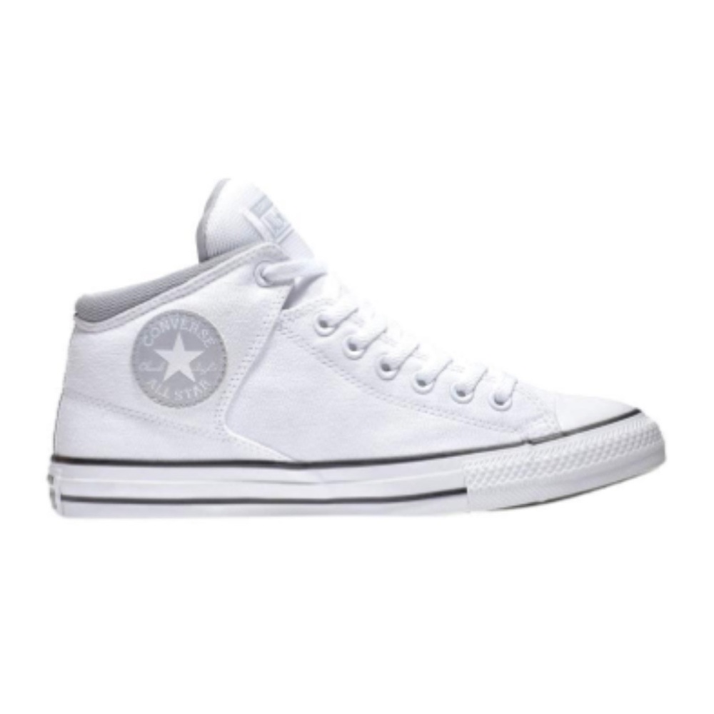 Converse White Canvas High-Top Sneakers